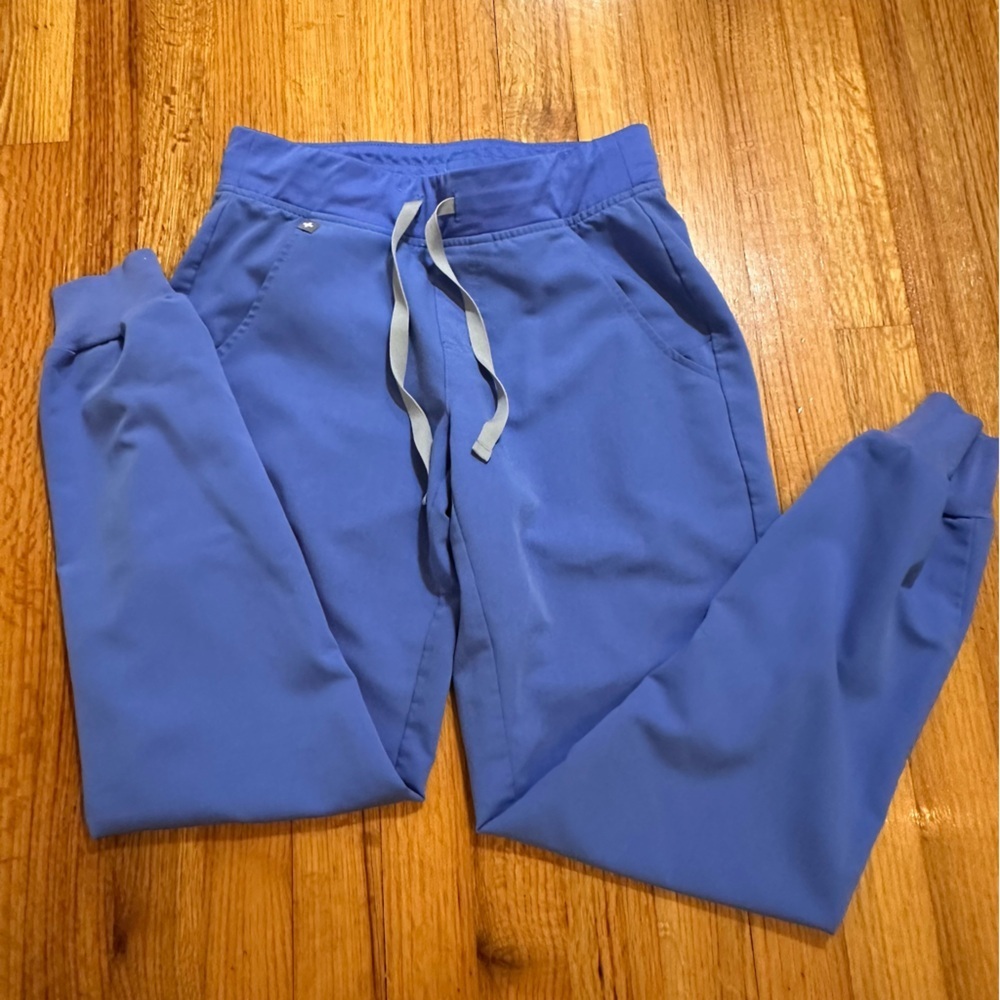 Figs Scrub Pants Womens XS Blue Zamora Joggers Technical Collection Cargo (#4) - Picture 3 of 14